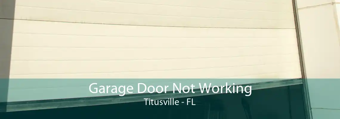 Garage Door Not Working Titusville - FL