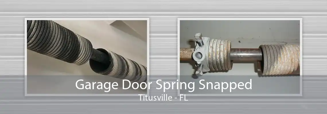 Garage Door Spring Snapped Titusville - FL